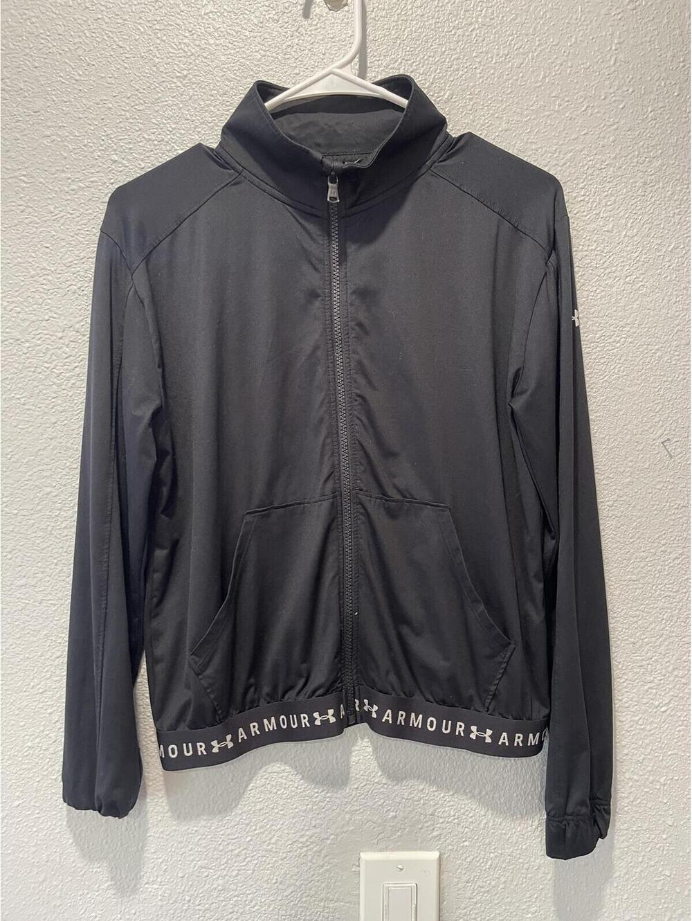 Under Armour Black Full Zip Athletic Jacket